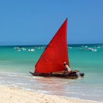 Kizimkazi Plajı ve avdan dönen balıkçılar, Zanzibar, Tanzanya