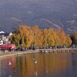 Ohrid Sahili sonbaharda bambaşka