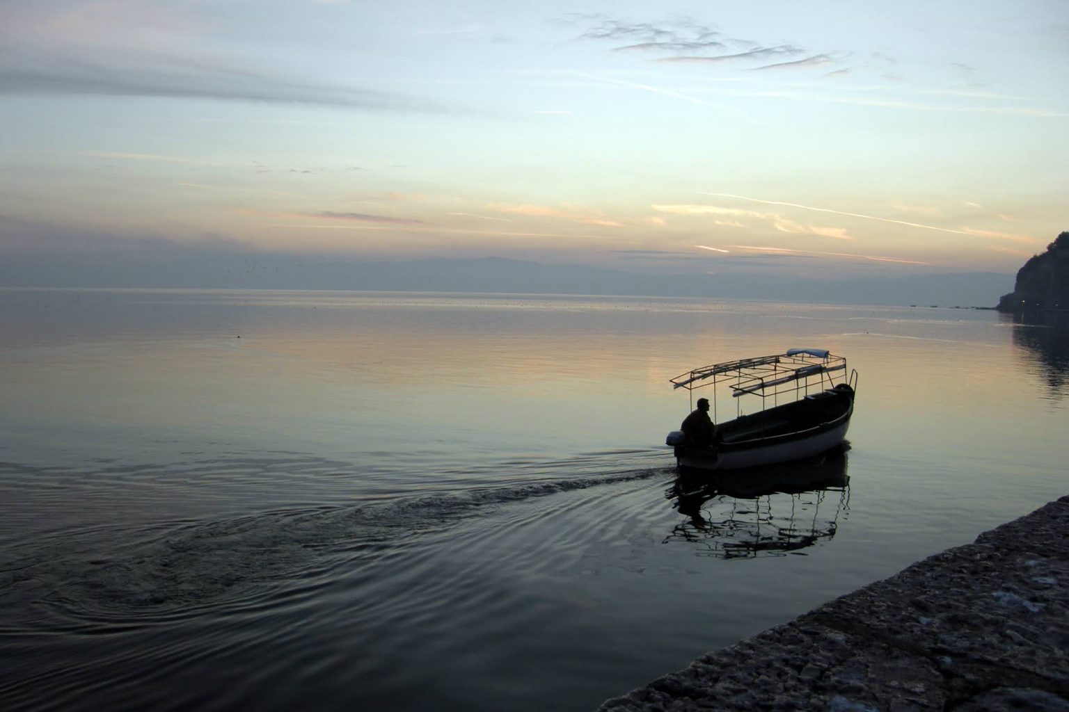 Ohrid'de gün batımı