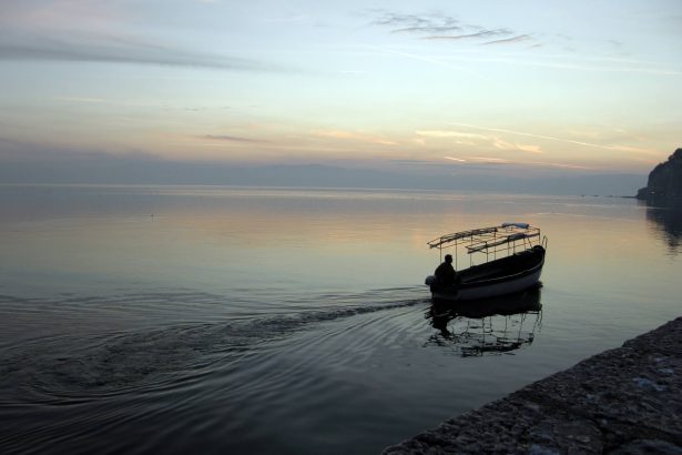 Ohrid'de gün batımı