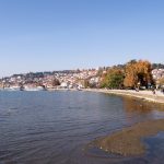 Ohrid Sahili sonbaharda bambaşka