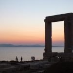 Naxos'ta gün batımı