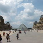 Louvre Müzesi ve önündeki Cam Piramit, Paris