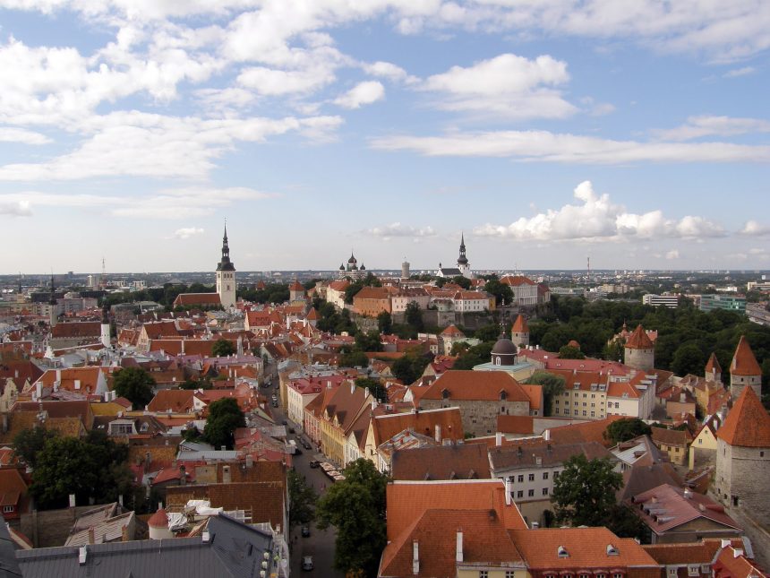 Tallinn manzarası, Estonya
