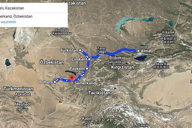 Türkistan tur rotası
