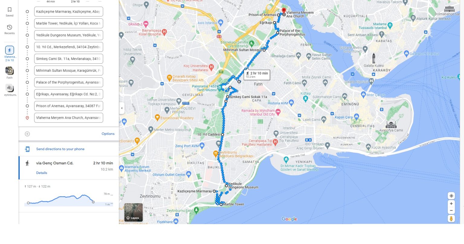 Kara surları gezisi, istanbul